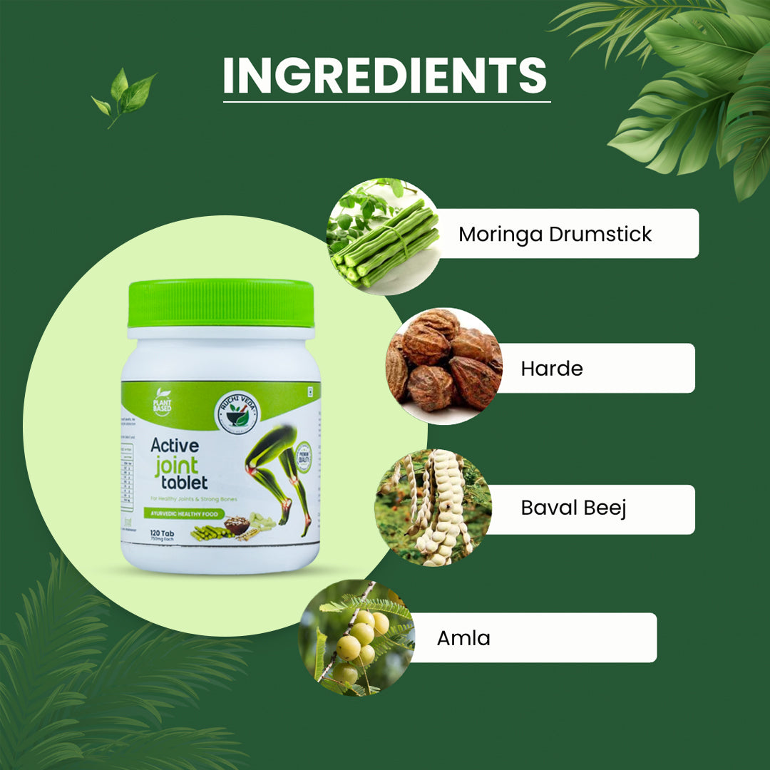 Active Joint Tablets - Powerful Plant-Based Formula for Joint & Bone Health