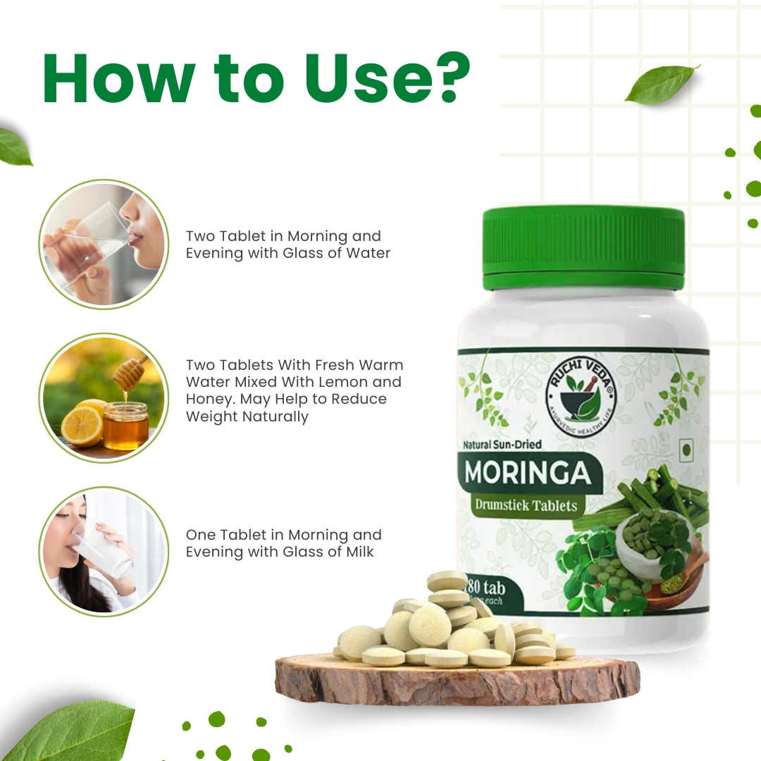 Moringa Drumstick Tablet 180 - Nutrient-Rich Miracle Green Superfood