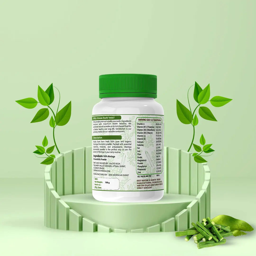 moringa drumstick benefits, ruchi veda, india