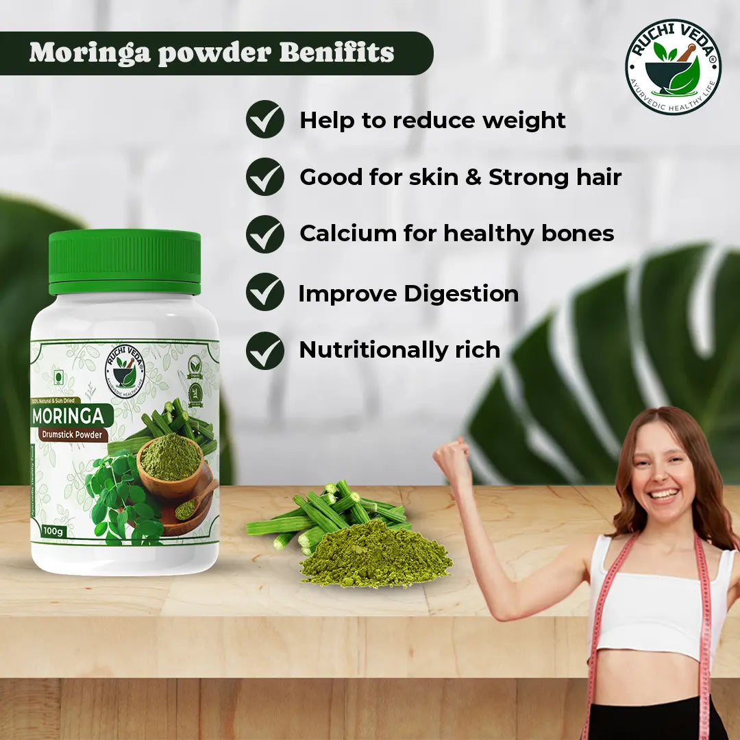 benefits of moringa drumstick powder, ruchi veda, drumstick recipes