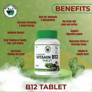 benefits of vitamin b12 tablet, ruchi veda, vitamin b12 tablet supplements