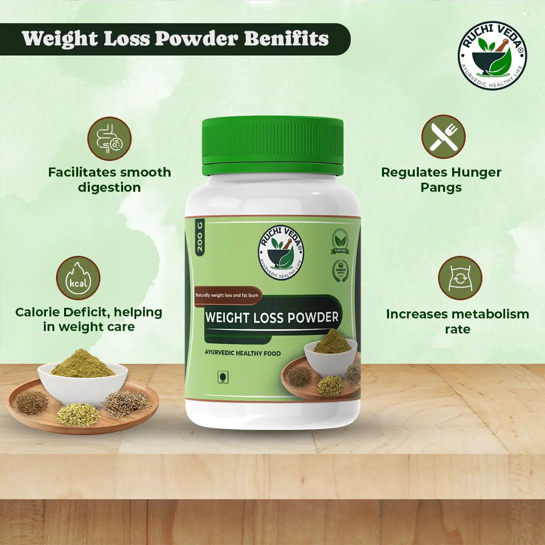 weight loss powder, ruchi veda, weight loss diet