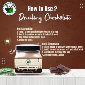 how to use ashwagandha chocolate powder, ruchi veda, Hot chocolate recipes