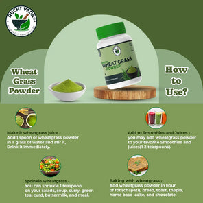 how to use wheat grass powder, ruchi veda, wheatgrass powder price