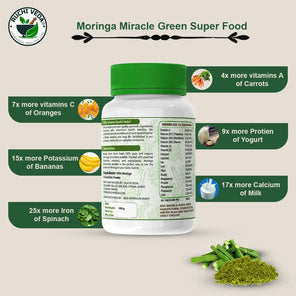 ingredients of moringa drumstick powder, ruchi veda, drumstick health benefits