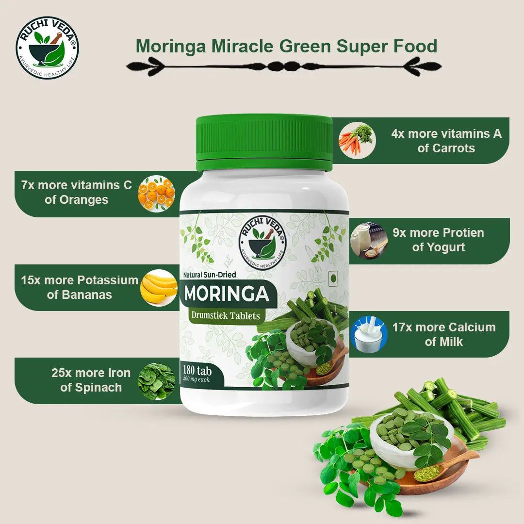 benefits of moringa drumstick tablet, ruchi veda, drumstick recipes