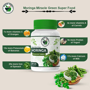 ingredients of moringa leaf tablet, ruchi veda, moringa capsules